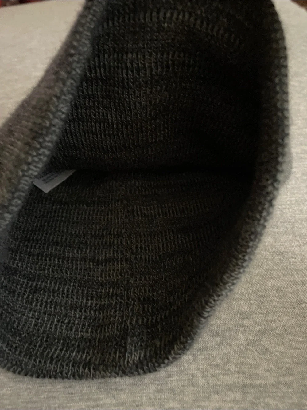 Kids Knit Beanie Hat in Charcoal Gray